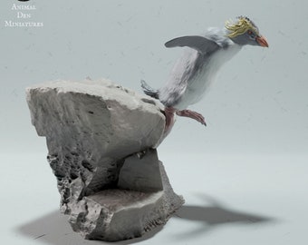Rock Hopper Penguin - UNPAINTED - Animal Den Miniatures