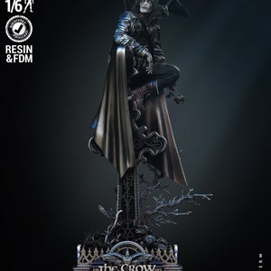 The Crow Sculpture - UNPAINTED FAN ART - Wicked 3D Models