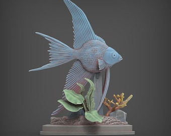 Angelfish - UNPAINTED 3D Resin Figure - Alexander3dart