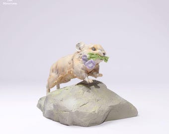 American Pika Running - UNPAINTED - Animal Den Miniatures