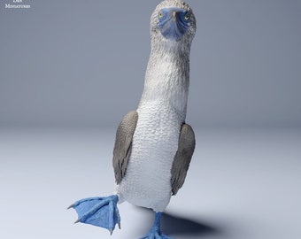 Blue Footed Booby Waddle - UNPAINTED - Animal Den Miniatures