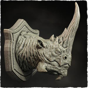 Rhinovarix Dragon (head trophy) - UNPAINTED - Evox Arts