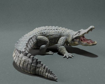 Alligator - UNPAINTED -Animal Den Miniatures