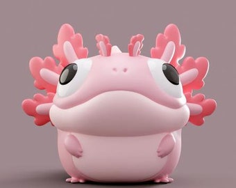 Axolotl - UNPAINTED - Grumpii Art Toy