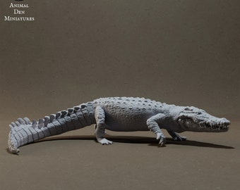 Nile Crocodile- UNPAINTED -Animal Den Miniatures