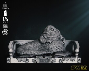 Jabba Sculpture - UNPAINTED FAN ART - Star Wars 3D Models