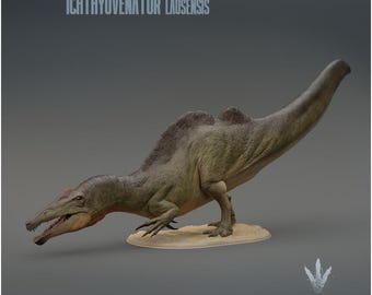 Ichthyovenator laosensis : Hunting - UNPAINTED 3D Resin Figure - Miniature Museum