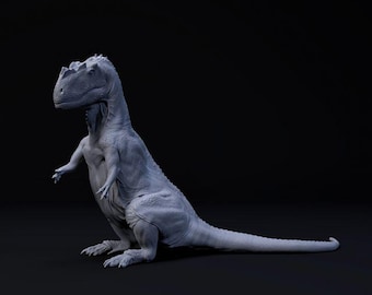 Yangchuanosaurus Sitting - UNPAINTED - Dino and Dog Miniatures
