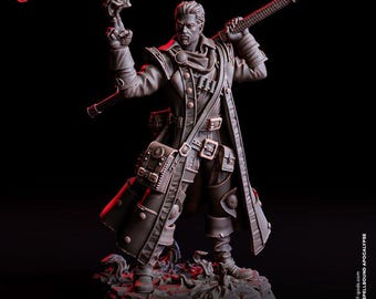 Roland, Spellslinger (Human Sorcerer) - UNPAINTED - Flesh of Gods