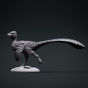 Utahraptor Feathered - Primitive War - UNPAINTED 3D Resin Figure ...