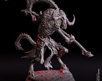 Minotaur Skeleton - UNPAINTED figure - Flesh of Gods