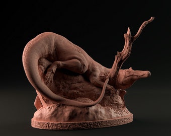 Baryonix resting - Dino and Dog Miniatures