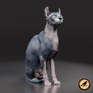 Sphynx cat - UNPAINTED - Animals & Creatures Minis