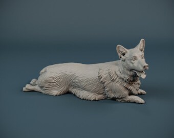 Corgi Chillin' - Dino and Dog Miniatures