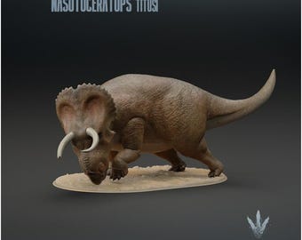 Nasutoceratops titusi : Charging - UNPAINTED - Miniature Museum