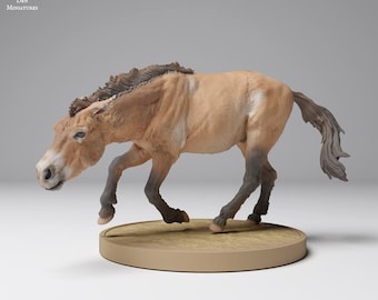 Przewalski’s Horse Running - UNPAINTED - Animal Den Miniatures