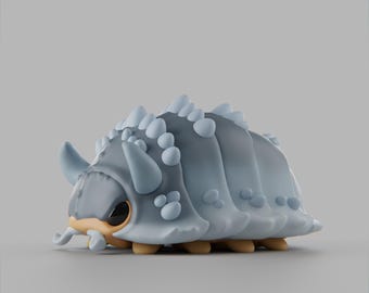 Warrior Isopods - Vikiipod  - UNPAINTED 3D Resin Figure - Grumpii Art Toy