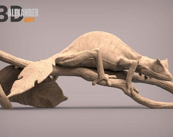 Fantastic leaf-tailed gecko - UNPAINTED - Alexander3dart