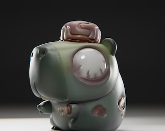 Zombiibara - UNPAINTED 3D Resin Figure - Grumpii Art Toy