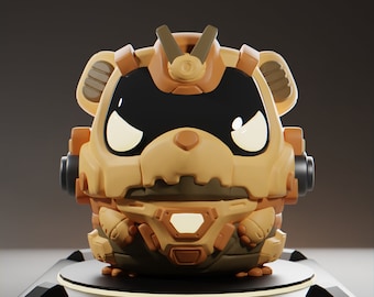 Bearii - UNPAINTED - Grumpii Art Toy