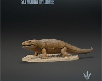 Seymouria baylorensis : The Primitive Reptile- UNPAINTED - Miniature Museum