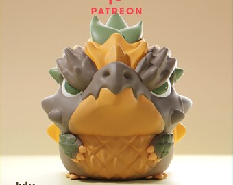 Pinesnapii - UNPAINTED - Grumpii Art Toy