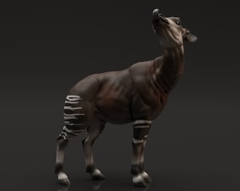 Okapi - UNPAINTED -  Animal Den Miniatures