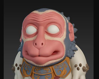 Masked Ancients Enko  - Japan - UNPAINTED 3D Resin Figure - Doreki Studio