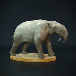 Deinotherium - SIN PINTAR - Miniaturas de dinosaurios y perros