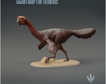 Gigantoraptor erlianensis : Running - UNPAINTED 3D Resin Figure - Miniature Museum