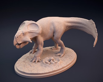Protoceratops protecting nest - Dino and Dog Miniatures