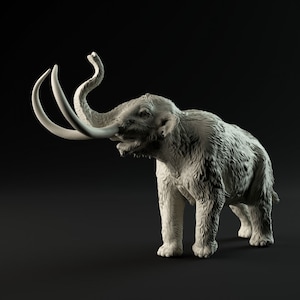 Llamada de mastodonte americano - Miniaturas de dinosaurios y perros