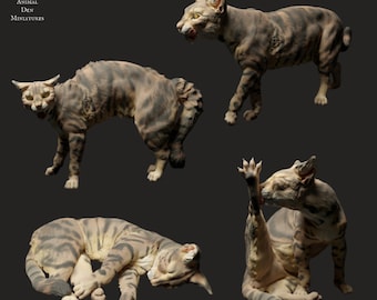 Domestic Cat - UNPAINTED - Animal Den Miniatures