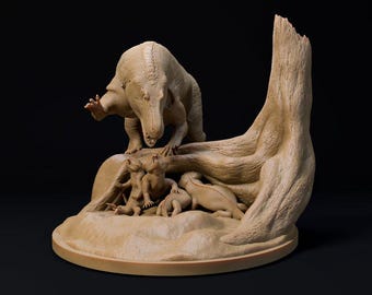 Saurosuchus threat - UNPAINTED - Dino and Dog Miniatures
