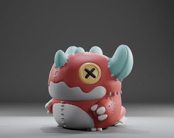 Stuffii - UNPAINTED - Grumpii Art Toy