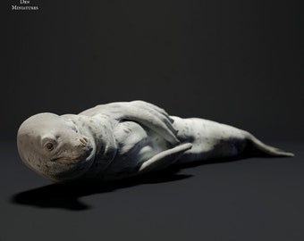 Leopard Seal - UNPAINTED -  Animal Den Miniatures