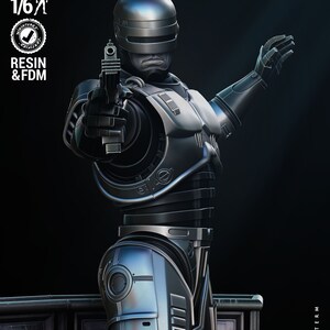 Robocop Sculpture - UNPAINTED FAN ART - Wicked 3D Models - Etsy