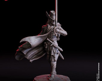 Ser Calviero, Lone Crusader - UNPAINTED 3D Figure - Flesh of Gods