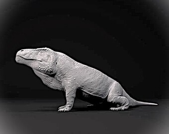 Erythrosuchus resting - UNPAINTED - Dino and Dog Miniatures