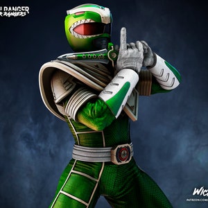 Green Power Ranger - UNPAINTED - Wicked 3D Models