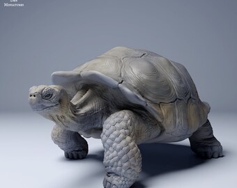 Galápagos Giant Tortoise - UNPAINTED - Animal Den Miniatures