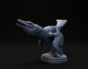 Velociraptor sneaking up - UNPAINTED - Dino and Dog Miniatures