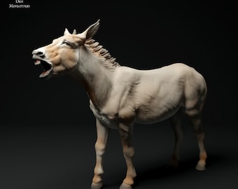 Common Donkey Bray - UNPAINTED - Animal Den Miniatures