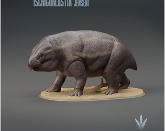 Ischigualastia jenseni: El antiguo dicinodonte - Impresión 3D en resina sin pintar - Museo de miniaturas