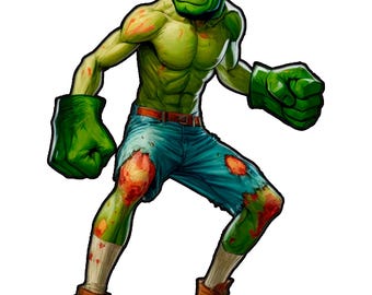 The Incredible Sulk - Zombie - UNPAINTED 3D FAN ART Figure - Falcata 3d