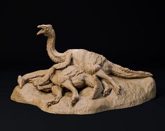 Duonychus tsogtbaatari resting - UNPAINTED - Dino and Dog Miniatures