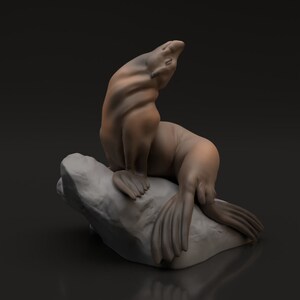 Sea Lion - UNPAINTED 3D Resin Figure - Animal Den Miniatures