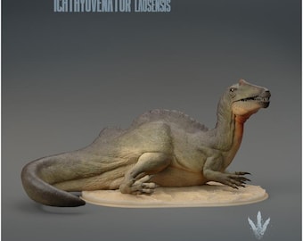 Ichthyovenator laosensis : Resting - UNPAINTED 3D Resin Figure - Miniature Museum