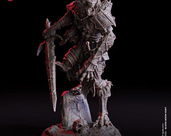 Redjaw, Werewolf Warlord - UNPAINTED 3D Figure - Flesh of Gods
