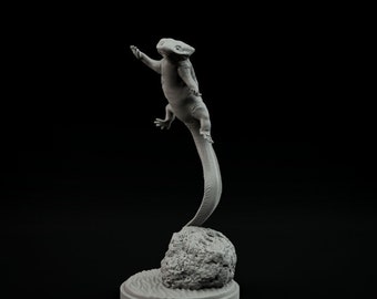 Diceratosaurus Floating - UNPAINTED- Dino and Dog Miniatures